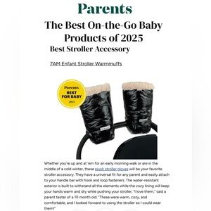 7AM Enfant Black Stroller Warmmuffs